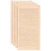 vidaXL Portas de arm&aacute;rio 4 pcs com design de persiana pinho maci&ccedil;o
