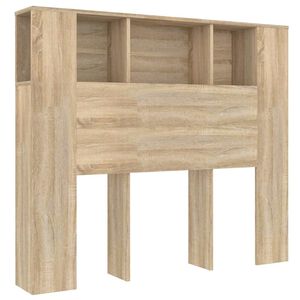 vidaXL Arm&aacute;rio de cabeceira 120x18,5x102,5 cm carvalho sonoma