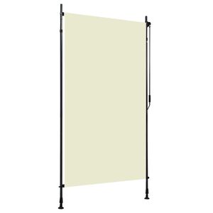 vidaXL Estore de rolo para exterior 120x270 cm creme