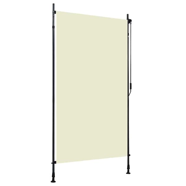 vidaXL Estore de rolo para exterior 120x270 cm creme