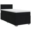 vidaXL Cama box spring com colch&atilde;o Preto 80 x 200 cm Tecido