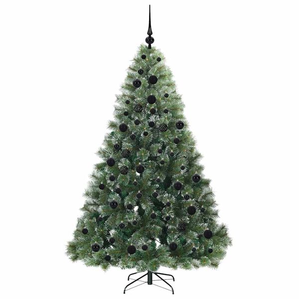 vidaXL &Aacute;rvore de Natal Artificial com 300 LEDs Verde 180 cm PE e PVC