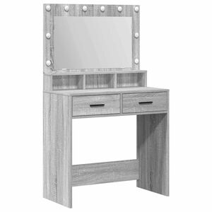 vidaXL Mesa de vestir Cinza Sonoma 79 x 41 x 135 cm