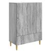 vidaXL Buffet Sonoma cinzento 66 x 34,5 x 95 cm Derivados de Madeira