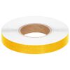 vidaXL Fita refletora 2,5 cm x 50 m PVC amarelo