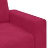 vidaXL Poltrona 100x77x82 cm veludo vermelho-tinto