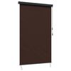 vidaXL Estores de rolo Castanho 100 x 250 cm Tecido e Alum&iacute;nio