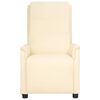 vidaXL Poltrona de massagens elevat&oacute;ria couro artificial cor creme