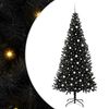 vidaXL &Aacute;rvore de Natal Preto 240 cm PVC