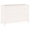 vidaXL Canteiro elevado de jardim 119,5x40x78 cm pinho maci&ccedil;o branco