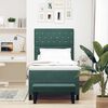 vidaXL Cama Box com colch&atilde;o Verde-escuro 90 x 200 cm Veludo