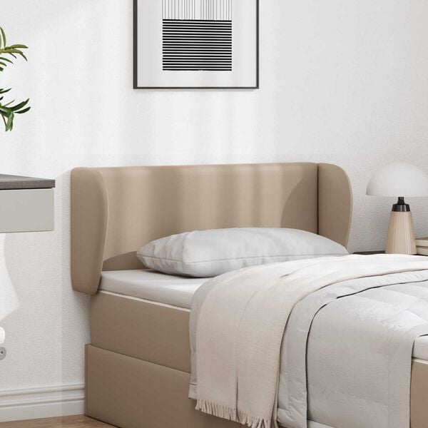 vidaXL Orelha de Cabeceira Bronzeado 40 x 23 x 6 cm PVC