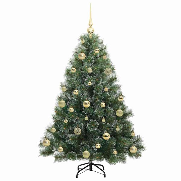 vidaXL &Aacute;rvore de Natal Artificial com 150 LEDs Verde 120 cm PE e PVC