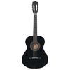 vidaXL Guitarra clássica iniciantes/crianças 3/4 36" preto