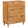 vidaXL Buffet Castanho-claro 60 x 33 x 75 cm