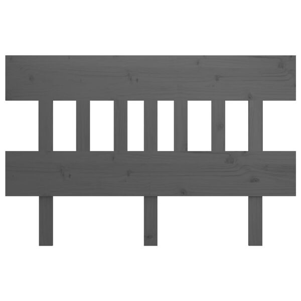 vidaXL Cabeceira de cama 153,5x3x81 cm pinho maci&ccedil;o cinzento