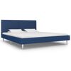vidaXL Estrutura de cama 180x200 cm tecido azul