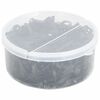 vidaXL El&aacute;sticos para tran&ccedil;as de cavalos 500 pcs silicone preto