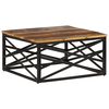 vidaXL Mesa de centro 68x68x35 cm madeira recuperada maci&ccedil;a
