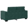 vidaXL Conjunto de Sof&aacute;s 3 pcs Verde Escuro 221 x 80 x 80 cm Veludo