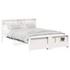 vidaXL Estrutura da Cama Branco 150 x 200 cm Madeira de pinho maci&ccedil;o