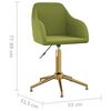 vidaXL Cadeiras de jantar girat&oacute;rias 2 pcs veludo verde-claro