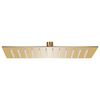 vidaXL Cabe&ccedil;a de chuveiro retangular 30x20 cm a&ccedil;o inoxid&aacute;vel dourado