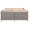 vidaXL Cama sem colch&atilde;o 140x200 cm tecido castanho-acinzentado