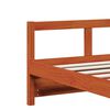 vidaXL Sof&aacute;-cama sem colch&atilde;o 90x200 cm pinho maci&ccedil;o castanho-mel