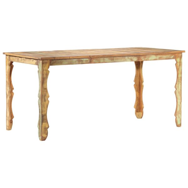 vidaXL Mesa de jantar 160x80x76 cm madeira recuperada maci&ccedil;a