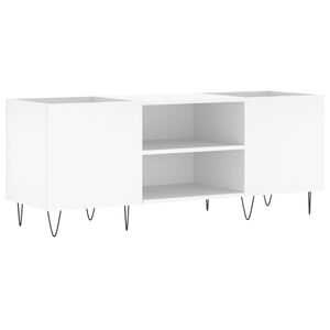 vidaXL Arm&aacute;rio para discos 121x38x48 cm derivados de madeira branco
