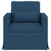vidaXL Sof&aacute; 180cm Azul Metal