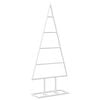 vidaXL &Aacute;rvore de Natal de metal KUOPIO 60 cm A&ccedil;o Branco