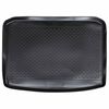 vidaXL Tapete de Porta-Malas Preto Borracha
