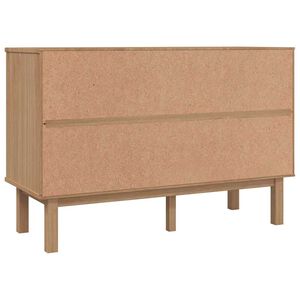 vidaXL Arm&aacute;rio de gavetas OTTA 111x43x73,5 cm pinho maci&ccedil;o