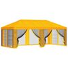 vidaXL Capa de Gazebo com Laterais 6 x 3 m Amarelo Poli&eacute;ster 190