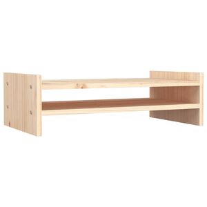 vidaXL Suporte para monitor 50x27x15 cm madeira de pinho maci&ccedil;a