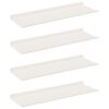 vidaXL Prateleira Flutuante 4 unid. Branco 60 x 18 x 2,5 cm A&ccedil;o