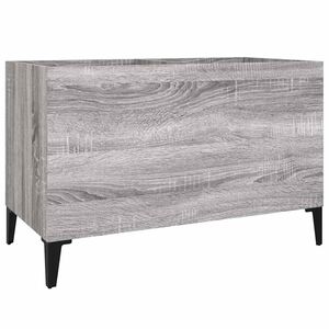 vidaXL Arm&aacute;rio p/ discos 74,5x38x48 derivados madeira cinzento sonoma