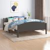 vidaXL Estrutura de cama 160x200 cm pinho maci&ccedil;o cinzento-escuro