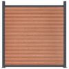 vidaXL Painel de veda&ccedil;&atilde;o 1218x186 cm WPC castanho