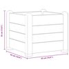 vidaXL Canteiro elevado para jardim PP 43x43x35 cm cinzento pedra