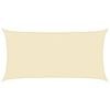 vidaXL Para-sol estilo vela 160 g/m&sup2; 2,5x4,5 m PEAD cor creme