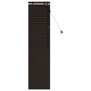 vidaXL Cortina Veneziana Marrom Escuro 45 x 160 cm 35 mm