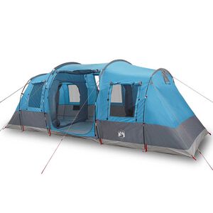 vidaXL Tenda de campismo t&uacute;nel para 4 pessoas imperme&aacute;vel azul