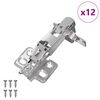 vidaXL Dobradi&ccedil;a 12 unid. N&iacute;quel 139 x 64,1 x 10 mm Ferro
