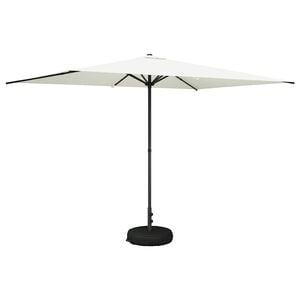 vidaXL Parasol de Jardim com Base 200 x 300 cm Poli&eacute;ster Retangular