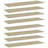 vidaXL Prateleiras estante 8pcs 100x30x1,5cm contrapl cor carvalho