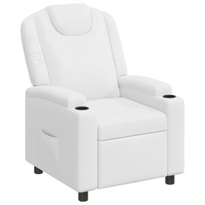 vidaXL Poltrona reclin&aacute;vel Branco 75 x 95 x 106 cm Tecido