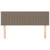 vidaXL Cabeceiras cinzento-acastanhado 144x5x78/88 cm tecido
